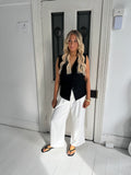 Simone Blazer Vest in Black